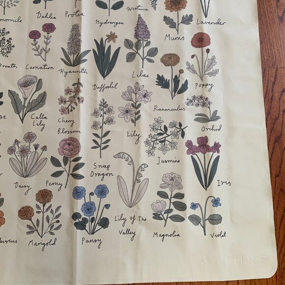 Gathre 'Fleur' Floral High Chair Mat Tapestry | 38" x 38" - Picture 4 of 8